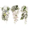 Dekoratif çiçekler düğün gelin buket yapay romantik dekor el çiçek festival töreni için