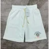 24SS Casablanca Men's Shorts New Trendy Casual Letter Mönster Män och kvinnors broderade dragskor Svart Shorts Casablanc