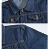 Männer Frühling Herbst Modelle Große Größe Jeansjacke Koreanische Version des Slim Trend Einfache Jacke Fi Casual Top Jeans Mantel H0O7 #
