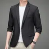 british Style Busin Casual Suit Jacket Men 2022 Fi High Sense Bright Face Slim Fit Blazers Wedding Party Dr Blazer s0ij#