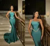 Elegant Plus Size Mermaid Evening Dresses Long One Shoulder Sequined Pleats Formal Evening Party Dress Prom Birthday Pageant Celebrity Special Occasion Gowns