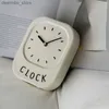 Desk Table Clocks Cream Wall Clock Korean Style Desk Clock Wall Decoration for Bedside Table Living Room Home Desk Docor Restaurant Decoration24327