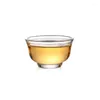 Zestawy herbaveware 10pc/działka oporna na ciepło szklane szklane szklane herbatę Chin Chińskie Teasets Magnolia 30ml Travel Teacup