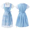 Vestidos casuais alemanha oktoberfest mulheres vestido vintage manga curta cerveja performance performance robe mulheres na moda plus size