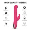 Spinning Bead 10 Frequency Electric Stick Fun Female Masturbation Device Telescopic Silicone Massage Rabbit Shaker 75% factory outlet