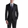 Neueste Neue Schwarze Männer Anzug 2023 Slim Fit Hochzeit Party männer Busin Anzüge für Männer 2 Stück Kostüm Homme jacke + Hosen n9wZ #