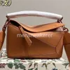 Spain Women's Handbag Leather Bags New Loe One Shoulder Crossbody 2024 Geometric Classic Puzzle Colors Girl Purse Designer Bag ATI2