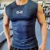 T-shirt maschile da uomo Maglietta sportiva a secco rapido fitness T-shirt corto Maglietta da compressione da uomo per bodybuilders 240327