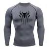 NOWOŚĆ MĘŻCZYZN Comppri T-shirt Rgard Fitn LG Rękawki Running Shirt Men Gym T Shirt Football Jersey Sportswear Sport U4ek#