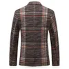 Мужской пиджак 2023 Новый мужской клетчатый повседневный пиджак высокого качества, формальный элегантный и роскошный деловой мужской пиджак l05e #