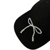 Berets Modern Sports Hat Baseball Pearl 3D Bow For Workout