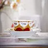 Koppar tefat 120 ml cappuccino kaffekopp Saukare Bone China Turkish Teacup Afternoon Tea Coffeecup Coffeeware Teaware Home Office