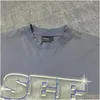 Herren Plus Tees Polos S Shirt Blank bestickt Hohe Qualität Camisas Polyester Männer Menge Rollkragen X64D6 Drop Lieferung Bekleidung Größe Otndv