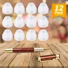 Cuillères 12 pièces bagues de stylo blanc antiadhésif synthétique Durable pour le tournage de finition CA