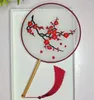 Dekorativa figurer Suzhou broderad gruppfan Kinesisk stil Klassisk Hanfu Cheongsam catwalk visar POGRAFI PROPS DANSBUD