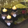 Castiçais pretos castiçal conjunto de 3 vintage coração tealight titular com bandeja decoração para luz de velas romântica