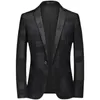 Męski busin fi Leisure Cuit Party Casual Slim Fit Blazer One Butts Suit 3D Floral Print Malowanie Blazers Kurtka W3GV#