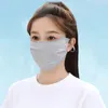 스카프 스카프 스카프 컬러 선 스크린 레이스 마스크 선 샤드 꽃 페이스 커버 조절 가능한 스트랩 UV 보호 여성