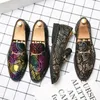 Casual Shoes Luxury Men Loafers Wedding Dress Patent Leather Spring Nightclub Antiskid Driving Soft Sole