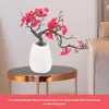 Fiori decorativi Prugna artificiale Vaso per piante in vaso Simulazione Fiore Bonsai Ornamento falso Fiore domestico Piccola madre in plastica