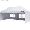 Tendas e abrigos 10x20 pop-up teto terraço comercial tenda com 4 estacas de parede lateral destacáveis x12 porta externa barraca de acampamento24327