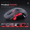 Mouse Mouse da gioco wireless ricaricabile Retroilluminazione a LED Bluetooth Mause 10000 DPI Mouse per computer Gamer Mouse RGB con cavo per PC portatile