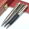 Classic Black Gold Silver Clip Luxury CT Ballpoint Pen Santos Series Ball Pens High Grade Writing Stationery Office Supplies 240320