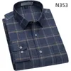 Camicie casual da uomo Moda arrivo Suepr Camicia a maniche lunghe in puro cotone grande Plaid spazzolato Taglie forti M-5XL 6XL 7XL 8XL