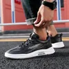 Casual Shoes Men Sneakers Black Leather Walking 2024 Lace-up Fashion Waterproof Sports Man Running Tenis Masculino