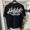 Hellstar t Shirt Rappe Erkek Kadın Tshirt Rapçi Yıkanmış ağır zanaat unisex kısa kolu üst cadde retro cehennem kadın tişört lüks hip hop sokak kıyafetleri tshirt