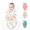 Baby Swaddle Blanket born Wrap Cotton Swaddling Bag lope Sleep sack Bedding 240313