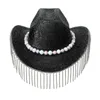 قبعات بيريتس الماس قبعات رعاة البقر القبعة الكريستالية المقدمة للممثل actres dxaa