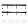 Kitchen Storage LUDA Utensil Hangers With Hooks Wall Holder Mounted Adhesive Rack For Bedroom