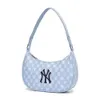 Korean MLB Bag New Jacquard Underarm Bag Womens NY Full Label Old Flower Casual Shoulder Handbag