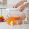 Garrafas de água filtro recipiente de bebida casa dispensador de bebidas de plástico 3 grades jarro 3.5l