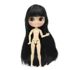 DBS Blyth Middie Doll Black Hair Joint Body Shiny Face 18 20cm BJD Gift Toy Anime 240311