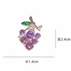 Broches frutas uva roxo broche pino feminino temperamento lapela pinos casaco feminino corsage crachá moda jóias presentes