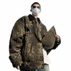 Houzhou Leopard مبطنة السترة Men Vintage Winter Trendy Imitati Sherpa Coat American American Warm Warm Warm Hip Hop 12th#