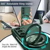 Sterke magnetische adsorptie 360ﾰ ringstandaardhoes voor Samsung Galaxy Z Fold 5, Fold 4 3, ondersteuning voor draadloos opladen harde cover