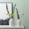 Vazen Nordic Stijl Keramische Vaas Eenvoudige Witte Bloempot Nat/Gedroogd Desktop Ornamenten Woonkamer Slaapkamer Woondecoratie