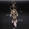 Sleutelhangers Fantasy Catcher sprankelende kristallen sleutelhanger Womens Strass sprankelende sleutelhanger Fantasy Catcher sleutelhanger charme auto tas accessoires JewelryL2403