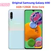 Renoverad original Samsung Galaxy A90 6GB RAM 128 GB ROM 6.7 "Exynos Octa Core 4 Camera NFC Smart Phone 1PC