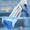 Gun Toys Summer Fully Automatic Electric Water Gun Charging Long Distance Continuous Shooting Space Party Game Splash Childrens Toys Boy Gifts240327