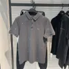 Polo Men Summer New Fashion Trend Korean Fit Business Casual Paxl Shirt FloR Cllar krótkie rękawowe T-shirt