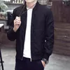 Modern Black Slim Fit Stand Collar Jacket Poat för män, tunn och lätt, LG -ärm, storlekar M ~ 2xl, gjord av polyester E19T#