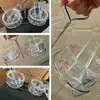 Plastic transparent double small ice bowls multi-purpose preservation dipping rack for picnics camping Ice Buckets Tools LT875