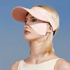 Foulards Crème solaire Masque de soie Masque de soie Couverture de couleur unie Protection UV Patchs pour les yeux Pêche