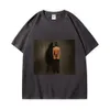 rapper Kanye West Vultures Album Cover Design Graphic T Shirts Hip Hop Trend Vintage T-shirt Unisex Casual Pure Cott T-shirts D8bG#