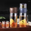 Vattenflaskor 400 ml kinesisk te cup sport Boltle Kungfu Set Portable tekanna Cups Drinkware för Office Outdoor Camping Running