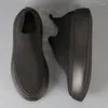 Sapatos Casuais Masculinos Versão Coreana Da Tendência Da Moda Plataforma De Solado Grosso Com Malha De Tecelagem Preguiçoso Um Pé Na Maré